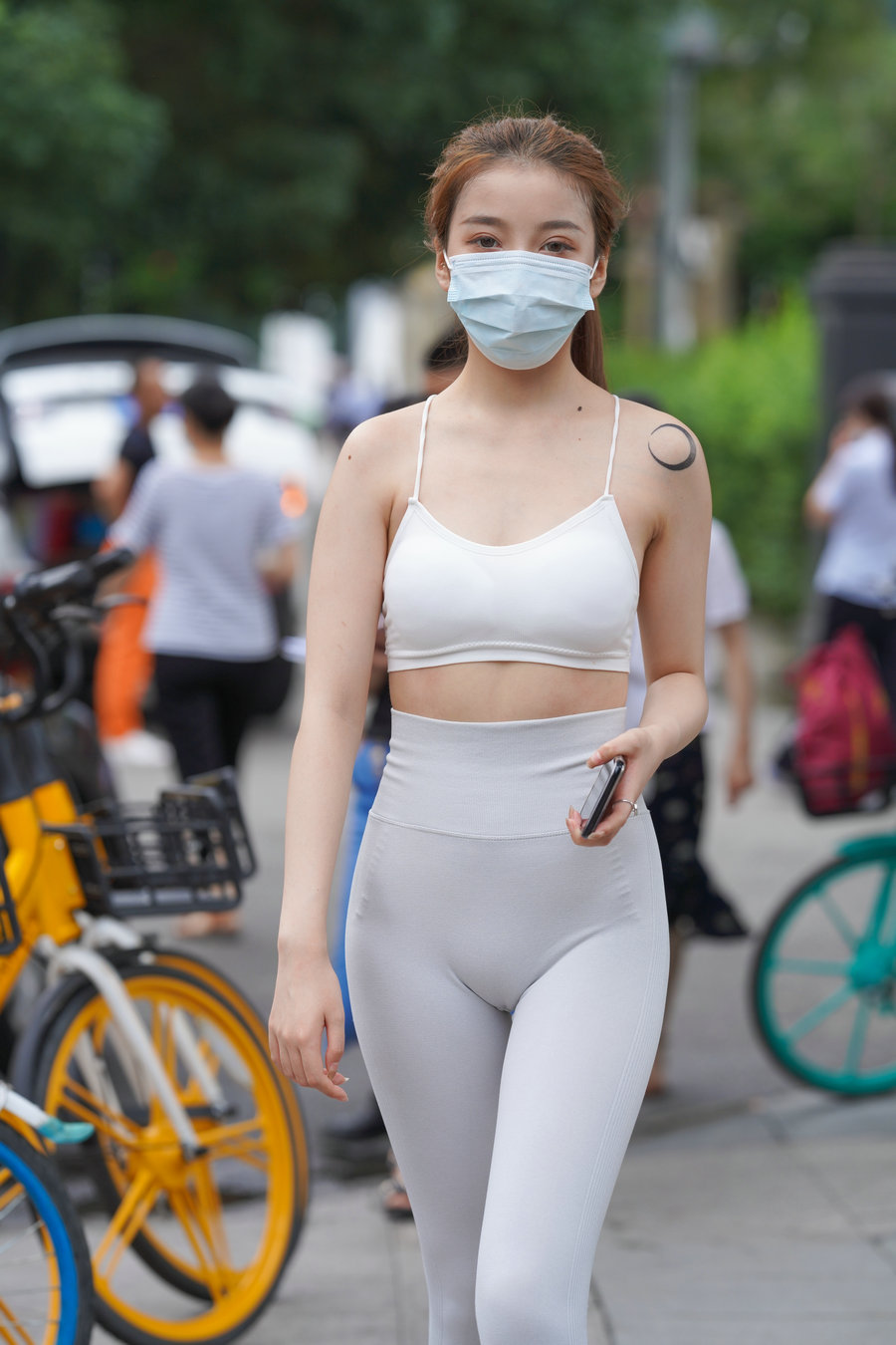 图片[2]-灰色瑜伽裤女孩 J1323 723P4V-17.9GB-枫林图图