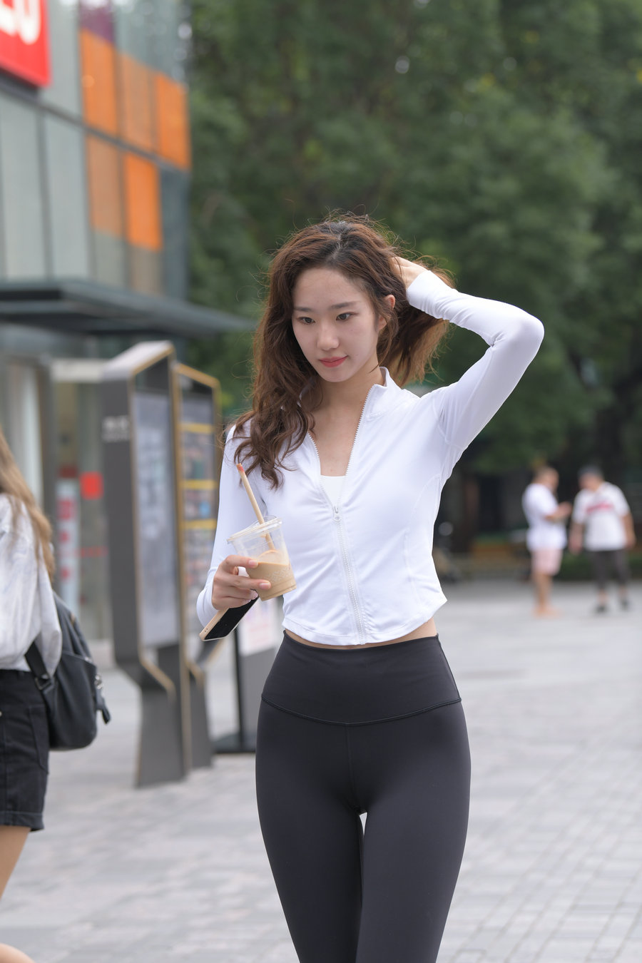 图片[3]-像刘亦菲的黑色瑜伽裤女孩J2237 340P1V-14.8GB-枫林图图