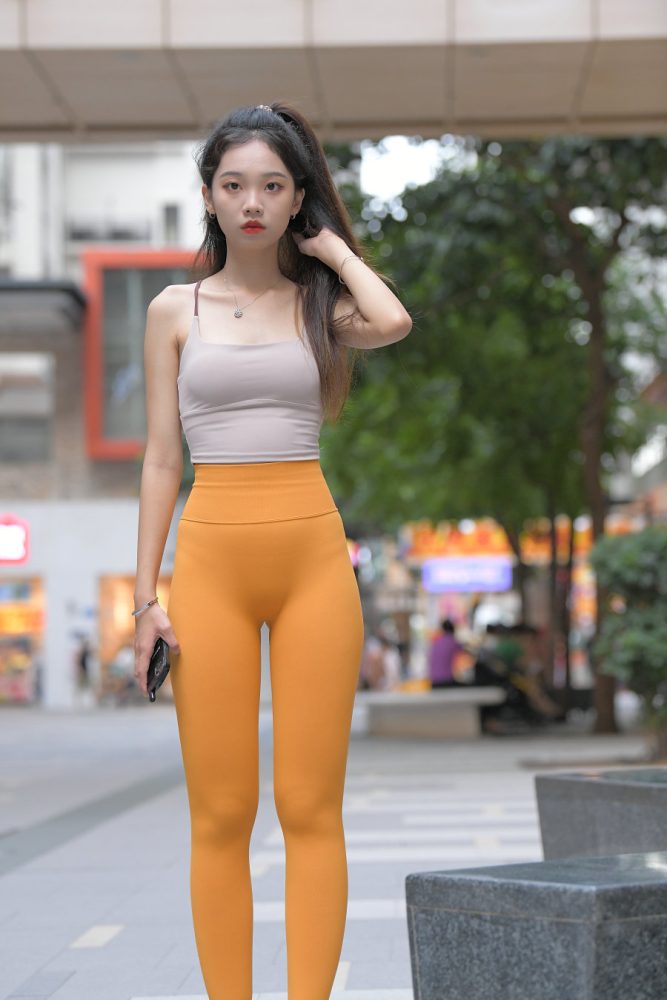 超级可爱的橘黄瑜伽裤女孩J3030 801P1V-28.0GB-枫林图图