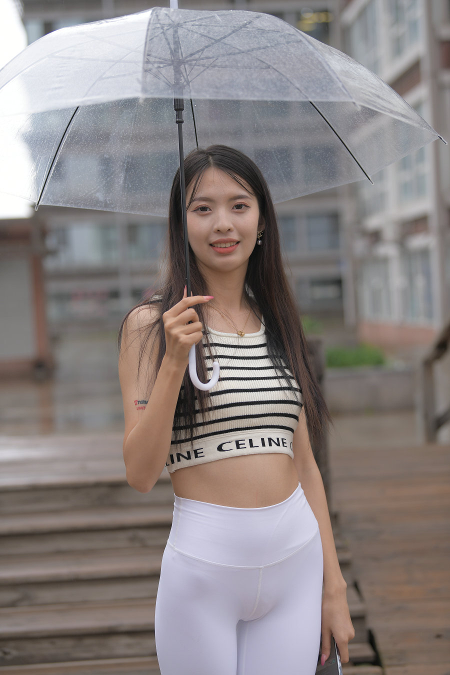 图片[1]-打伞的白色瑜伽裤女孩J2986 622P1V-22.06GB-枫林图图