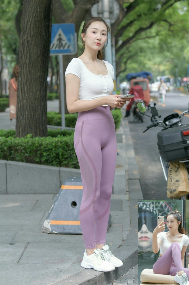 图片[5]-香芋色瑜伽裤高马尾漂亮女孩J2206 545P1V-19.1GB-枫林图图