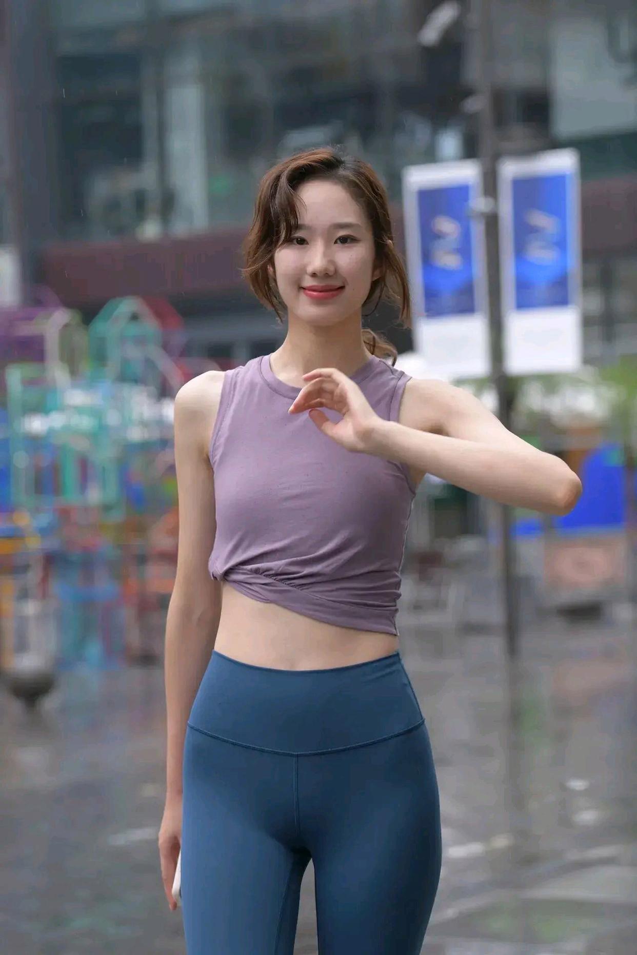 图片[2]-像刘亦菲的蓝色瑜伽裤姑娘J2234 552P1V-20.5GB-枫林图图