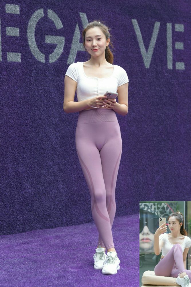 图片[4]-香芋色瑜伽裤高马尾漂亮女孩J2206 545P1V-19.1GB-枫林图图