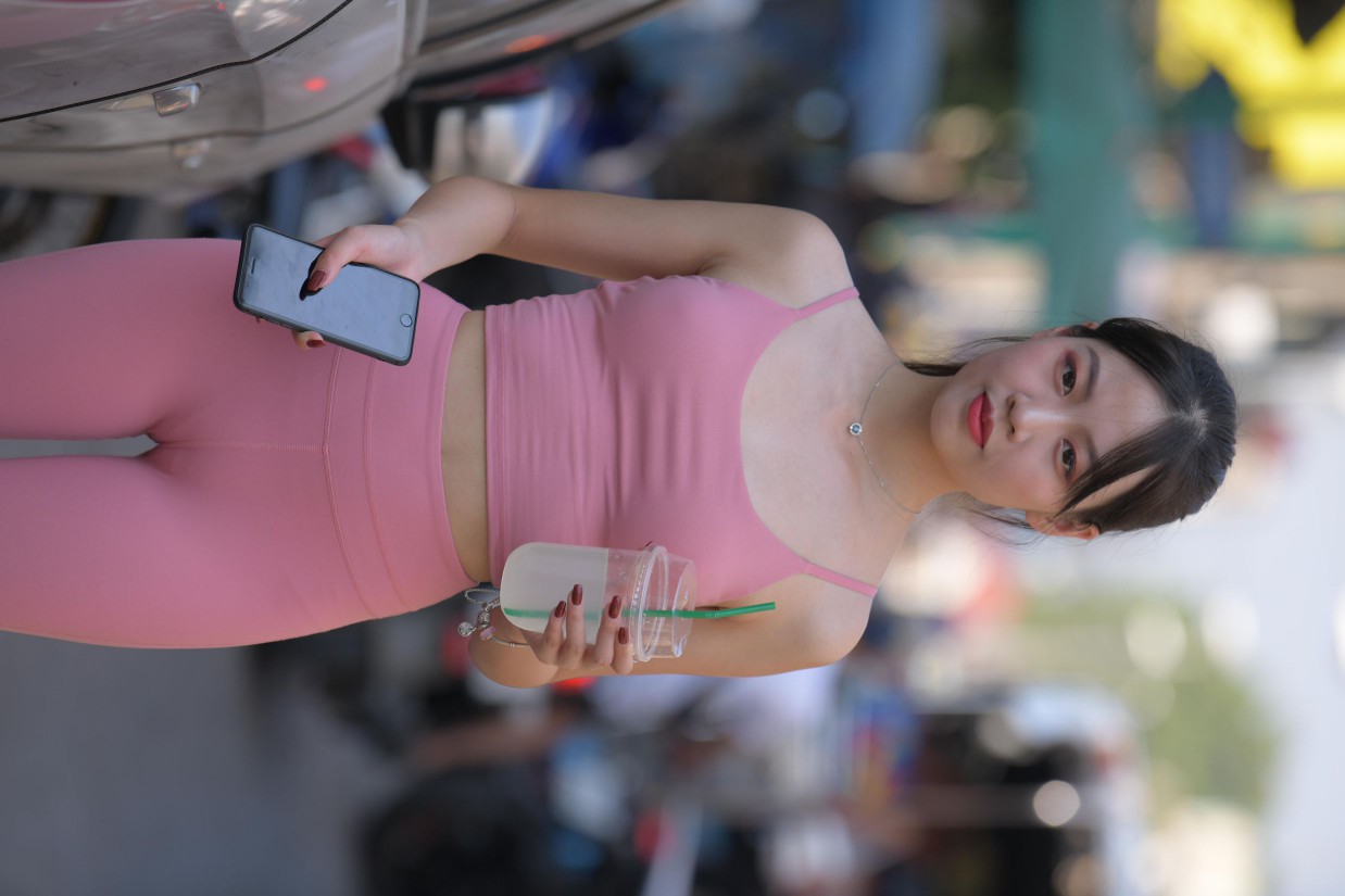 图片[5]-粉色的甜美瑜伽裤女孩在逛街【372P】00057-枫林图图