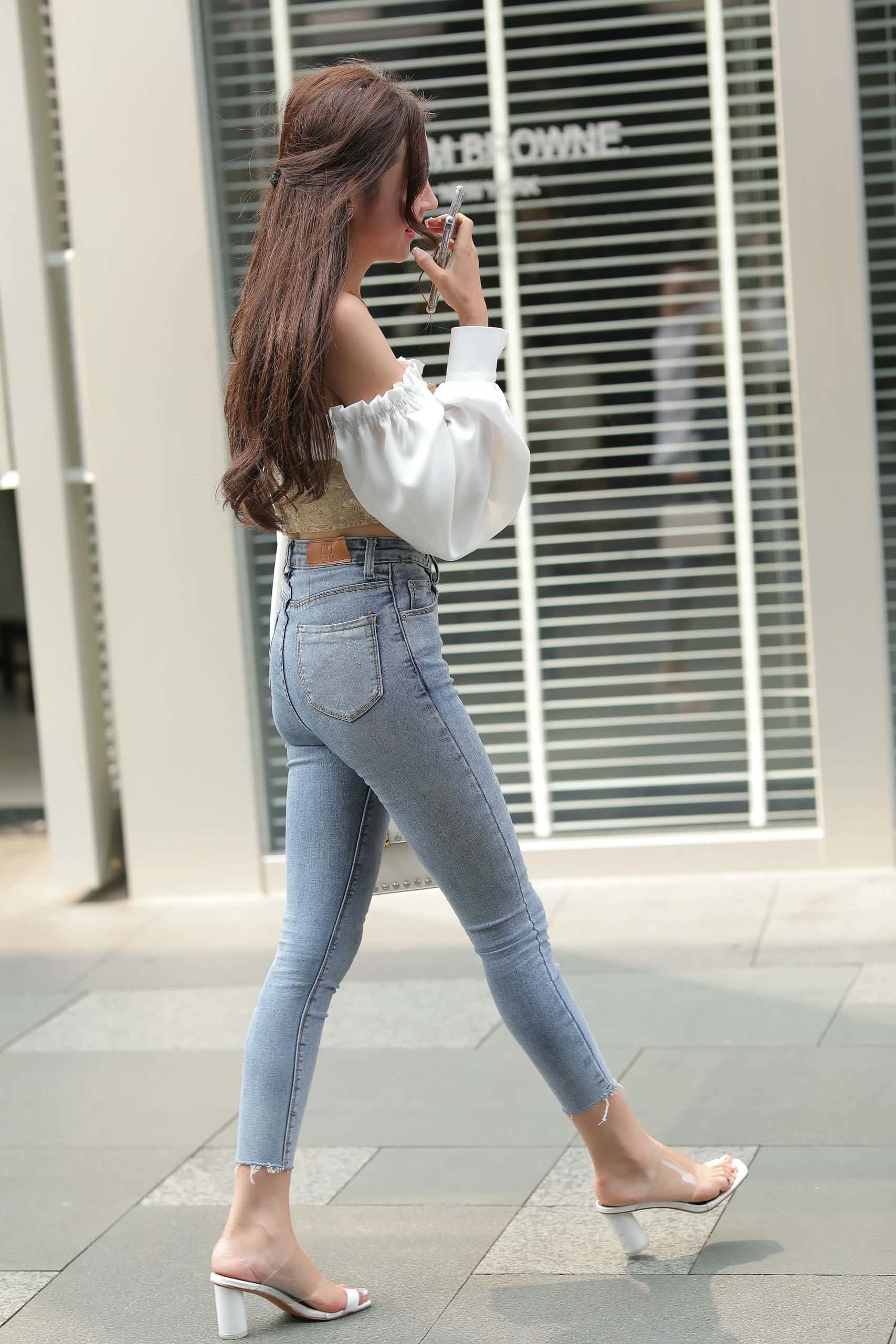 图片[3]-正在逛街的甜美牛仔裤姑娘【114P】000038-枫林图图