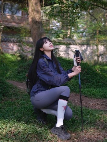 图片[3]-爱爬山的瑜伽裤MM，太甜美了！~-枫林图图