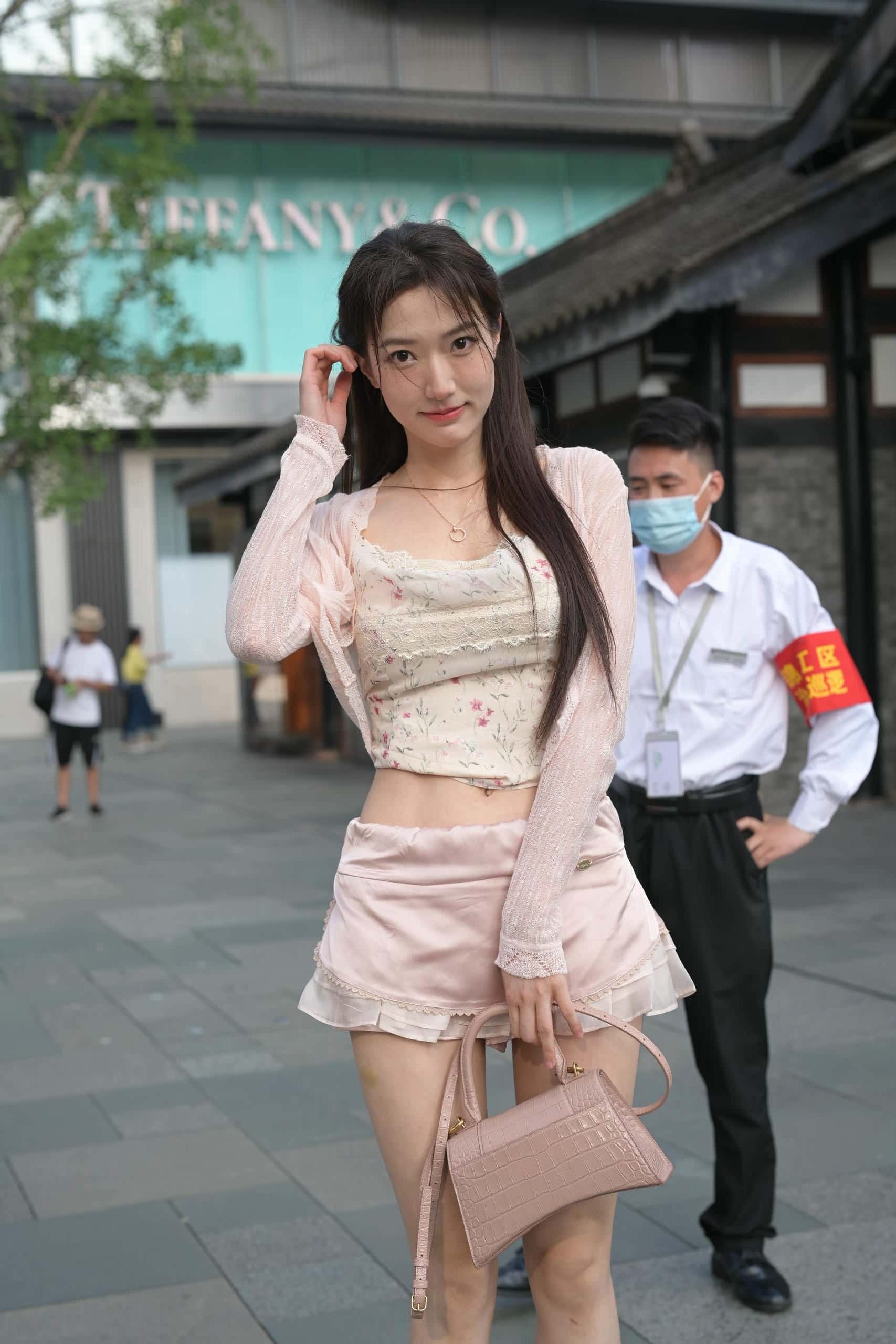 图片[2]-穿蕾丝蛋糕裙的粉色系少女【131P】J7577-枫林图图