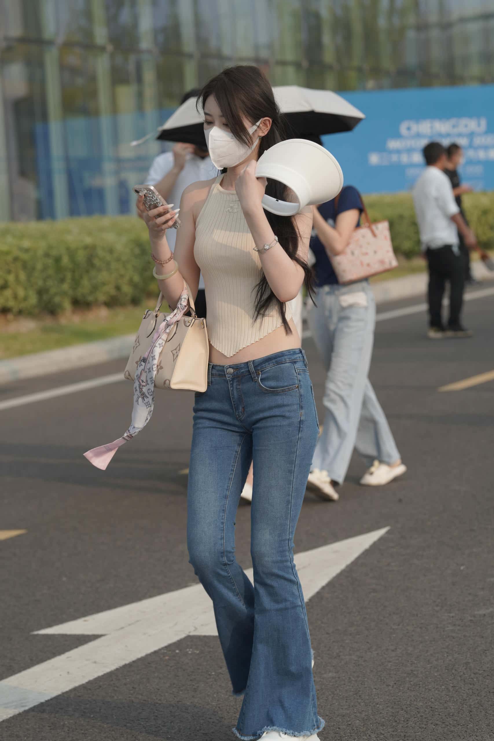 图片[2]-清纯喇叭牛仔裤女孩 【79P】J3591-枫林图图