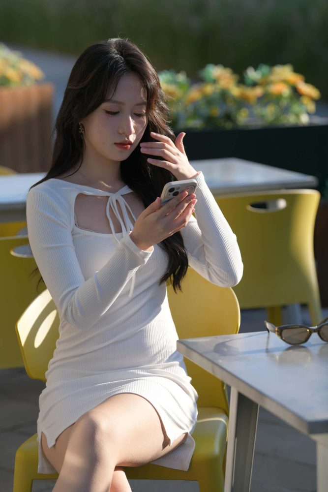 好仙的白裙姑娘【637P】J8290-枫林图图